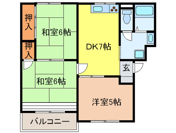 ベルドミールの物件間取画像